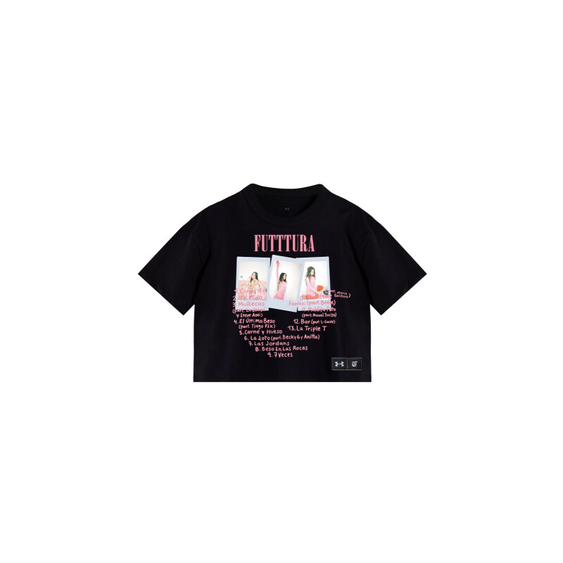 CROP TOP UNDER ARMOUR TINI CUPIDO Mujer 6018084-003 Negro