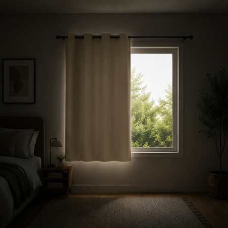 Paño cortina blackout 1,35m x 1,70m BEIGE