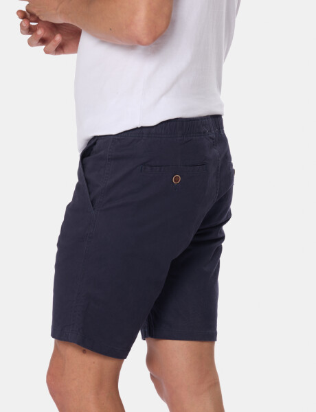 BERMUDA CON CINTURA ELASTIZADA Azul