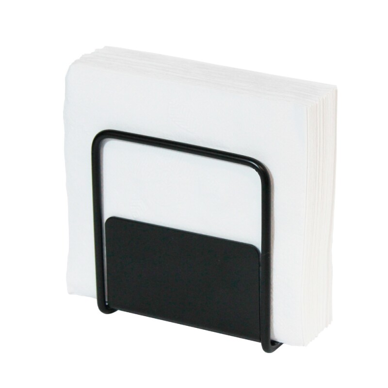 Servilletero Chico De Acero Negro Servilletero Chico De Acero Negro