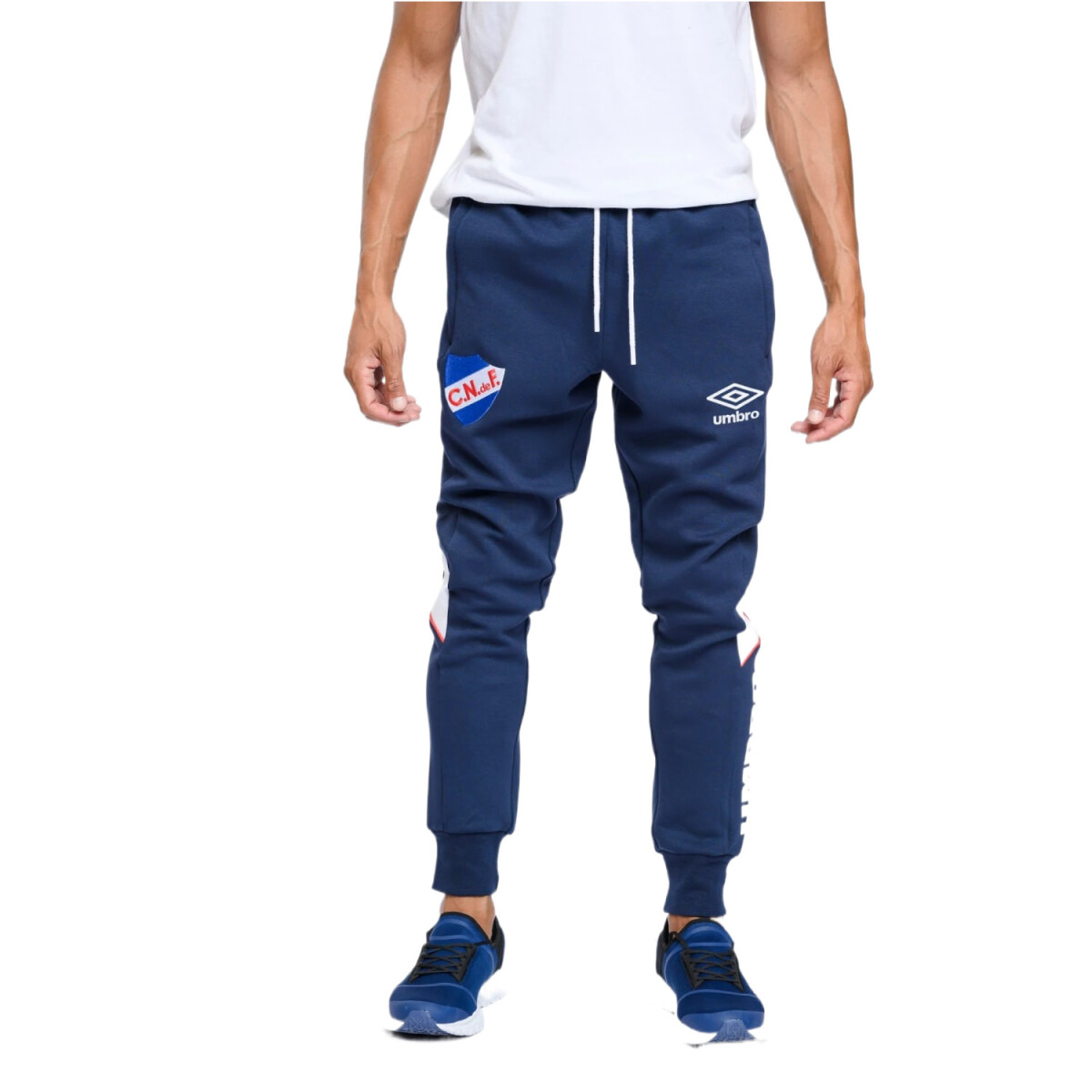 Pantalon de Hombre Umbro Nacional Retro - Azul Oscuro - Blanco - Rojo 