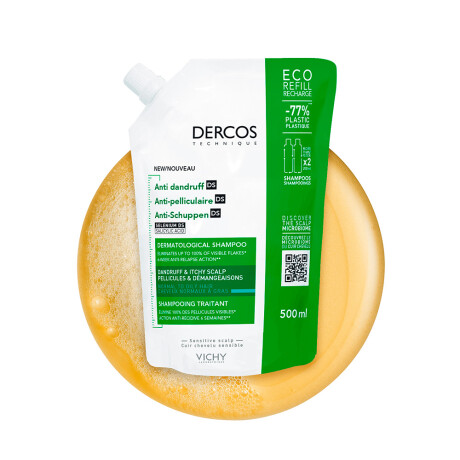 Refill Shampoo Vichy Dercos Anticaspa Cabello Graso 500ml Refill Shampoo Vichy Dercos Anticaspa Cabello Graso 500ml