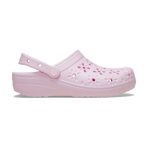 Crocs Floral Cut Out Clog - Unisex Chalk Pink Milk