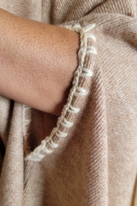 Poncho Escocia Camel melange