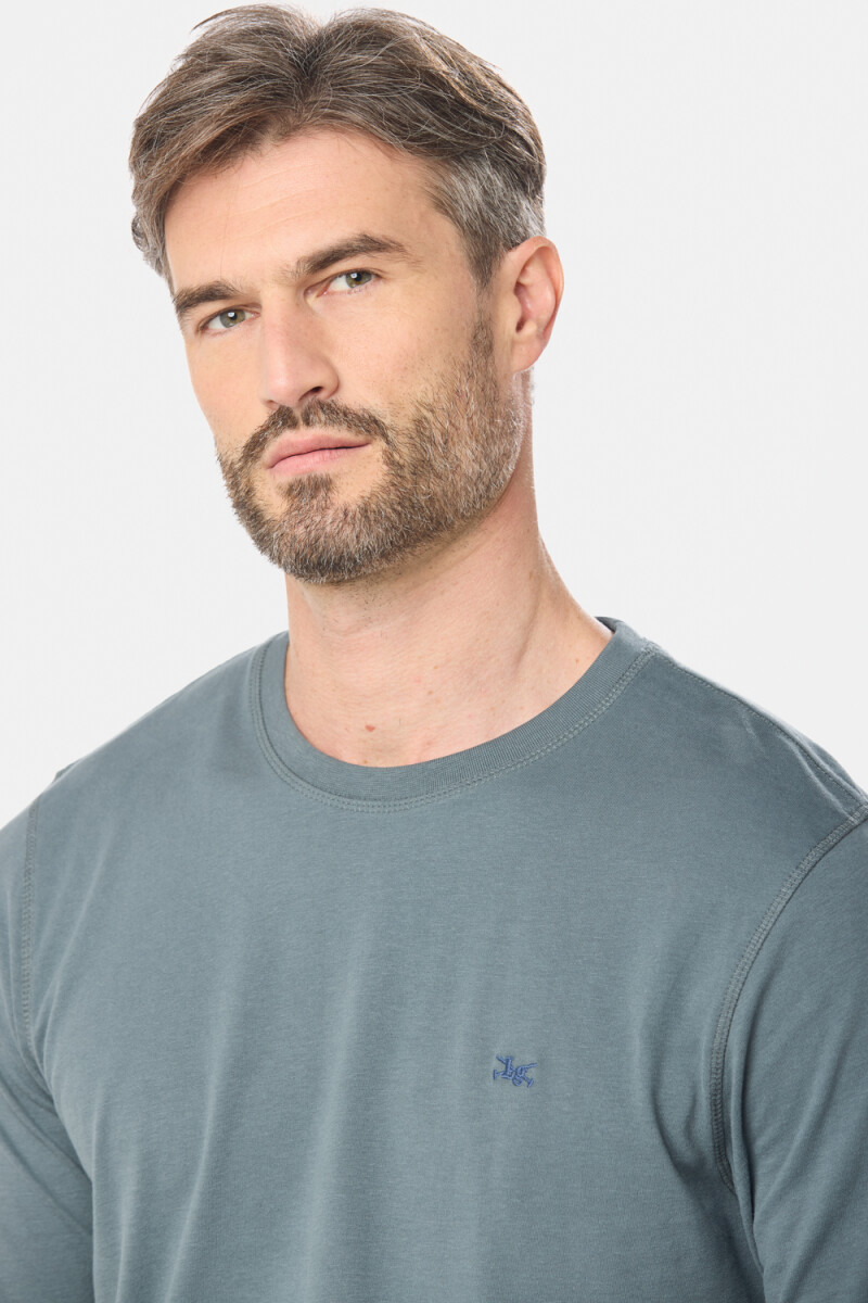 REMERA LISA DE ALGODÓN - Petroleo 