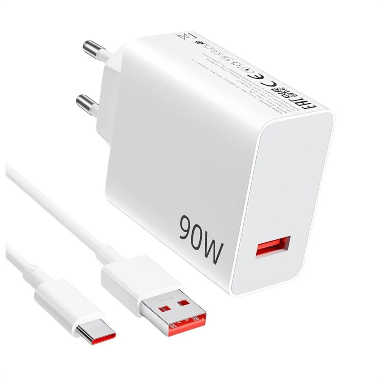 Cargador Xiaomi 90w + Cable Usb-c Usb-a Hypercarga - CARGADOR XIAOMI 90W 