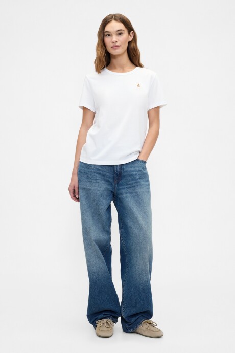 Remera Oso Brannan Mujer New Off White