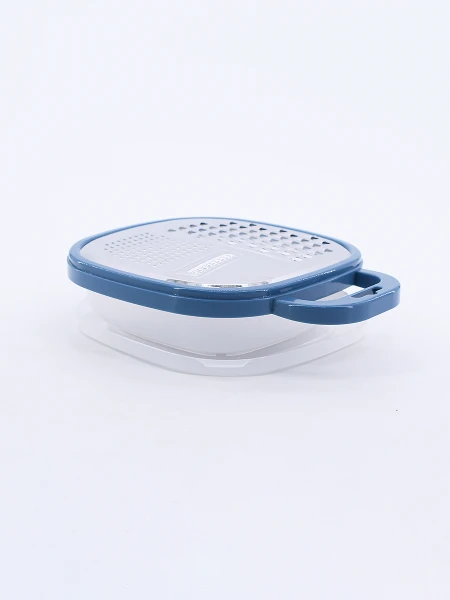 RALLADOR CON DISPENSADOR AZUL
