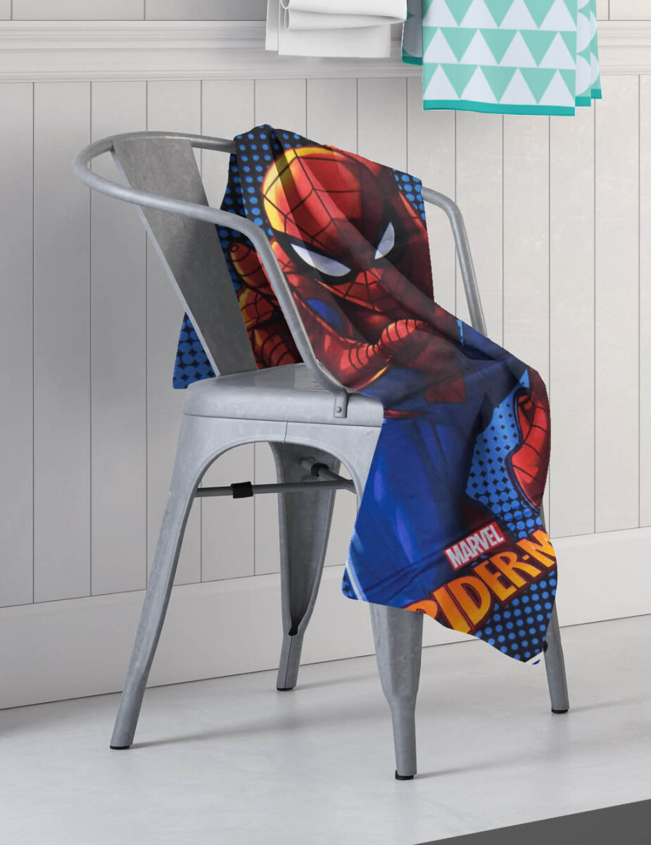 Toalla Playera Algodón 70 x 130 cm - Spiderman Gris 