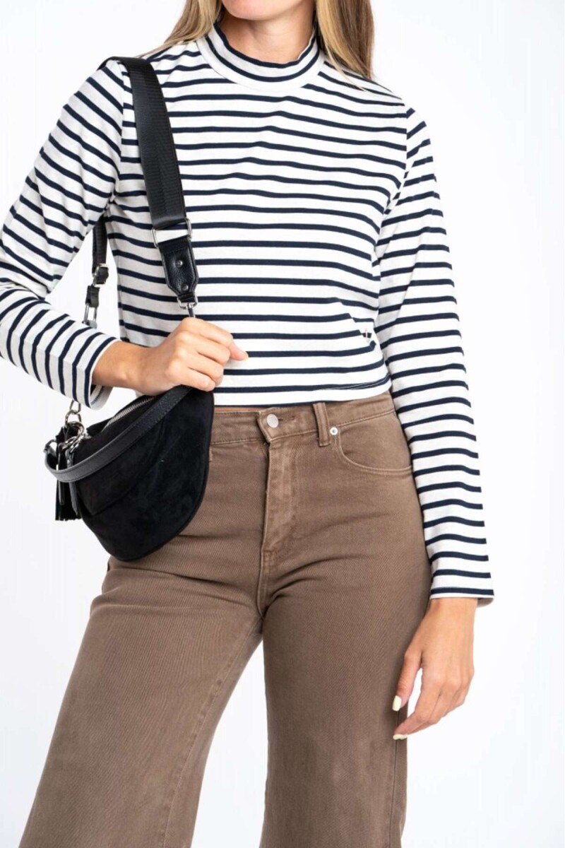 Polera Alogodon Elastano Rayada - Nacar 