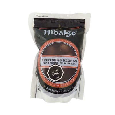 Aceitunas Negras Con Carozo Hidalgo 400g Aceitunas Negras C/c 400g