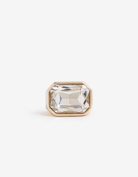 Anillos Medianos y Grandes Strass Anillos Grandes, Statement Night - Dorado
