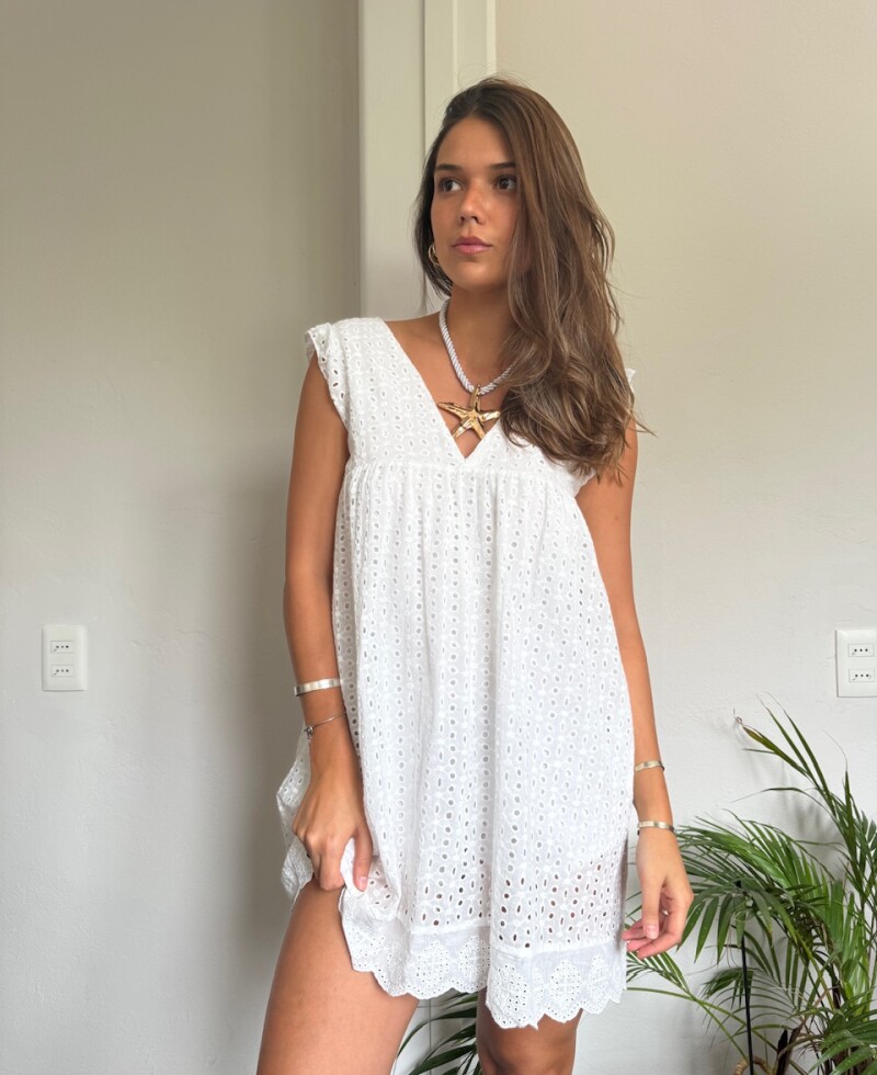 Vestido Ambar blanco