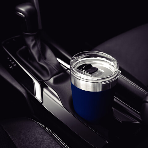 Vaso térmico azul con tapa 550ml. "EXATA" -TRAMONTINA TF6714