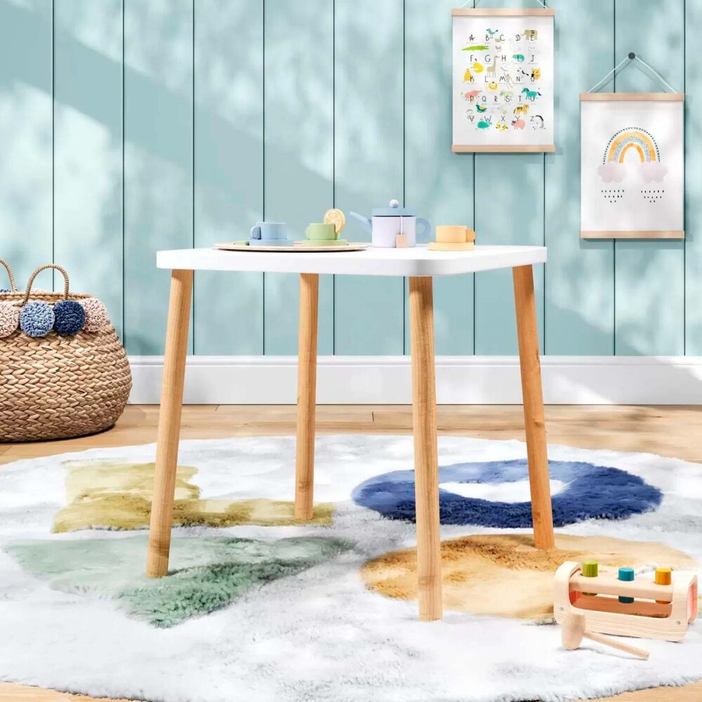 MESA MDF-Y-MADERA BLANCO MARIPOSA