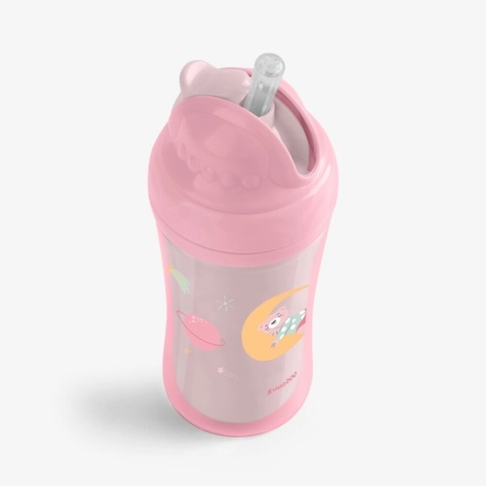 Vaso sorbito moony KIKKABOO rosa