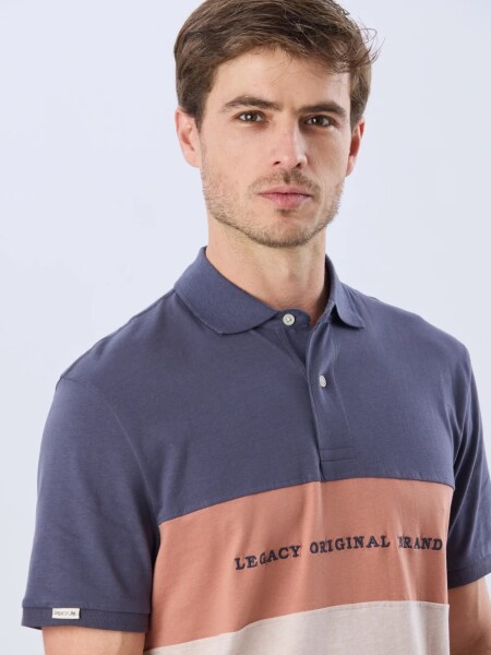T-SHIRT LEGACY 6175 M.C FRANJA AZU TERRA