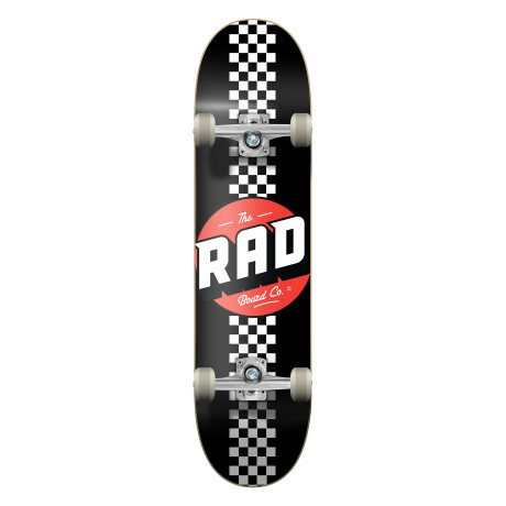 Skate Completo Rad Progressive Checkers 7.5" - Black / White Skate Completo Rad Progressive Checkers 7.5" - Black / White