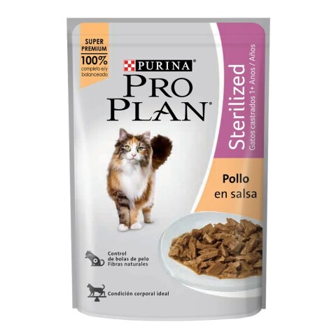 PRO PLAN EN SALSA GATO CASTRADO POLLO 85 GRAMOS PRO PLAN EN SALSA GATO CASTRADO POLLO 85 GRAMOS