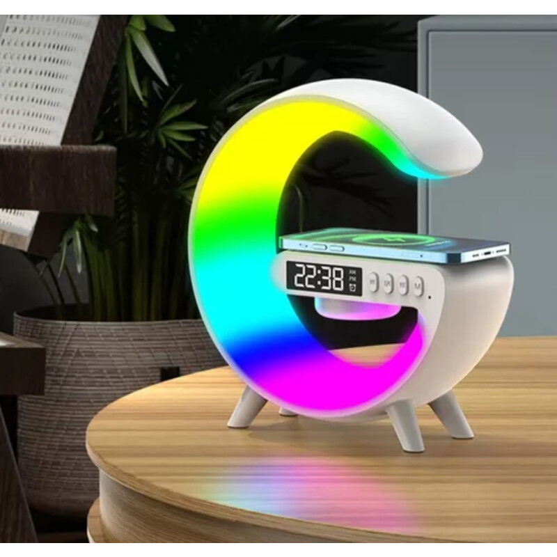 Lámpara G-speaker De Sonido Bluetooth Cargador Chica Blanco
