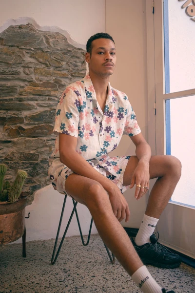 CAMP-COLLAR SHIRT Blanco
