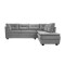 Sillon 3 cuerpos con Chaise - Coimbra Izquierdo Gris