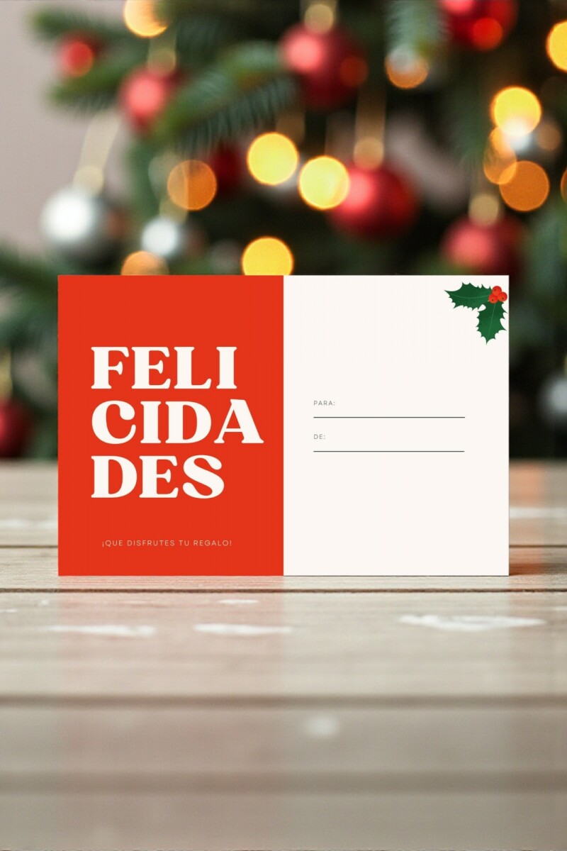 Tarjeta navidad 10x15 cm - DISEÑO 24 