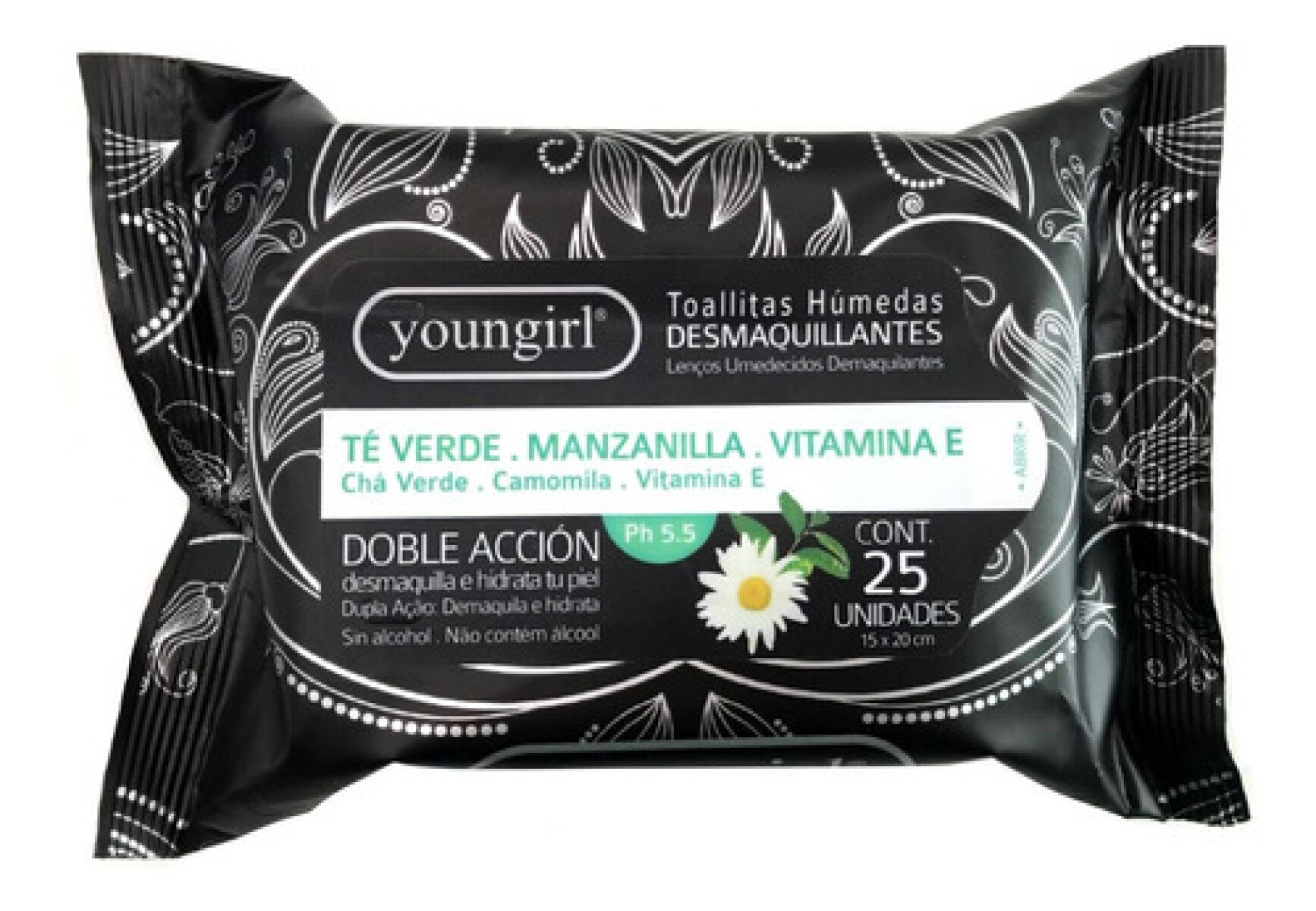 Youngirl Toallas Desmaquillantes x25 – Limpieza Facial Suave