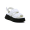 Sandalias Mujer Darkness Tiras Trenzadas Blanco