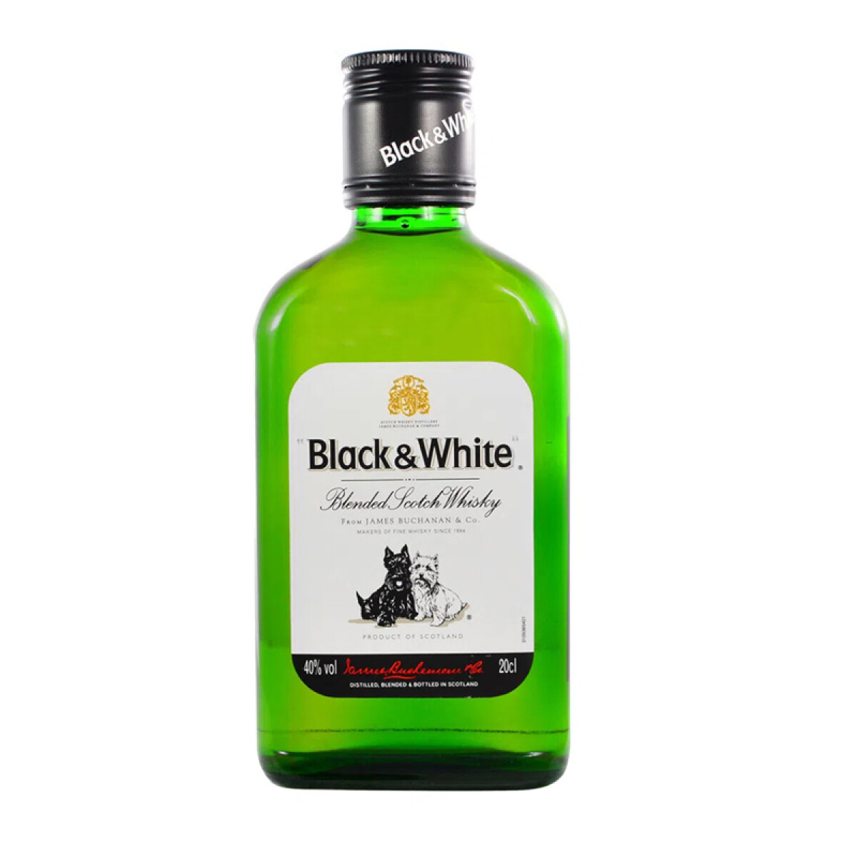Whisky BLACK & WHITE Petaca 20cl 
