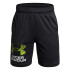 UA Tech Logo Shorts-GRN BLK-005