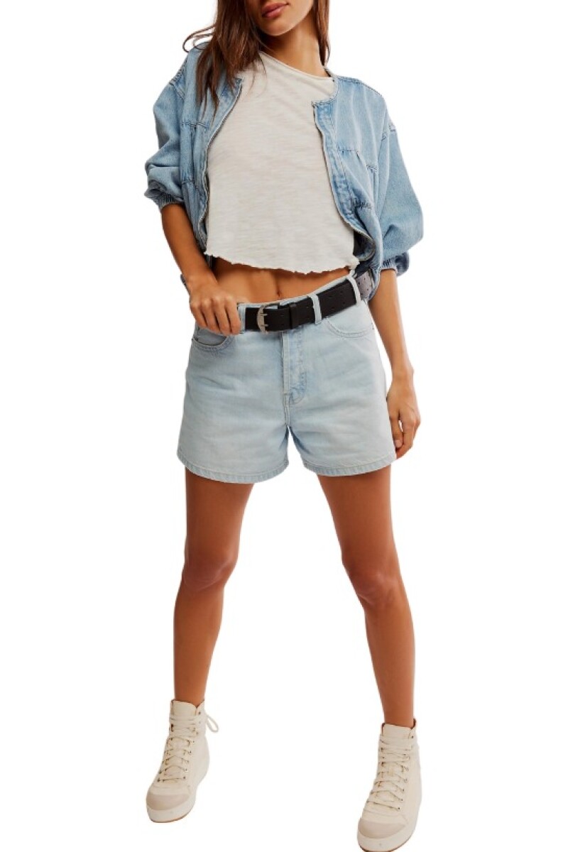 SHORT TIPPI DENIM Celeste