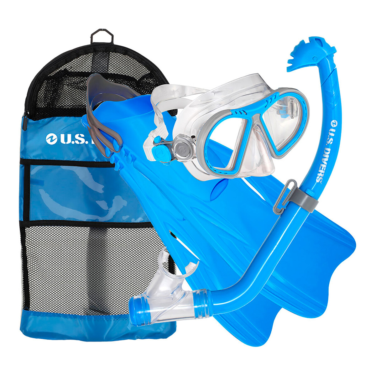 Us Divers - Kit para Agua Toucan Pc / Eco Jr / Breaker Jr / Gear Bag 241675 - Celeste. Sm (9 - 13). - 001 