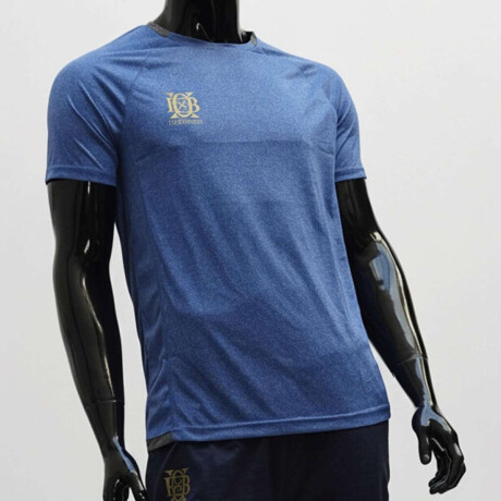 Remera Dry Fit Manga Corta Para Hombre Celeste