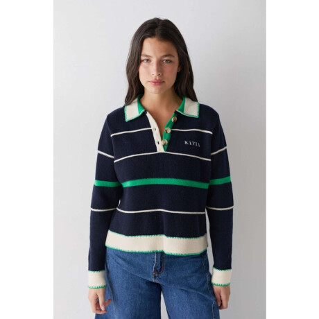 Buzo Polo Gym Azul