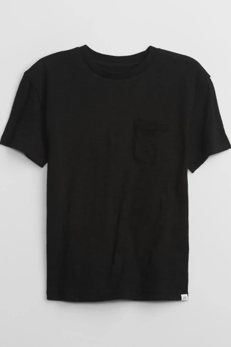 Remera Con Bolsillo Niño Black 200