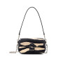 Marc Jacobs - Bolso de cuero efecto Zebra, The Clover Negro Opaco