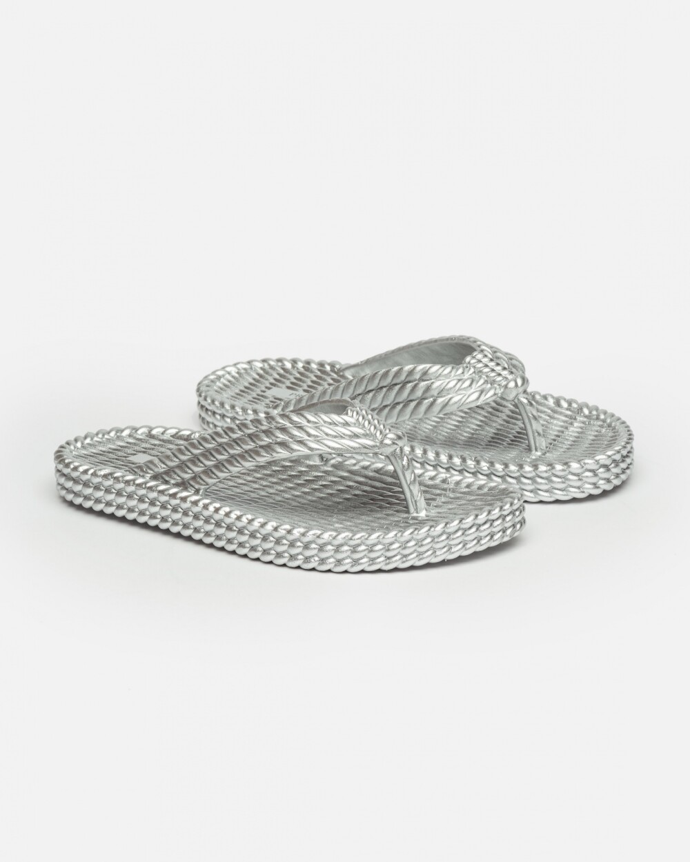 Flat Summer En Efecto Cuero PVC Metalizado