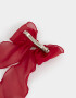 Hebillas Francesas Con moño Hebilla Francesa Moño Organza - Rojo Medio