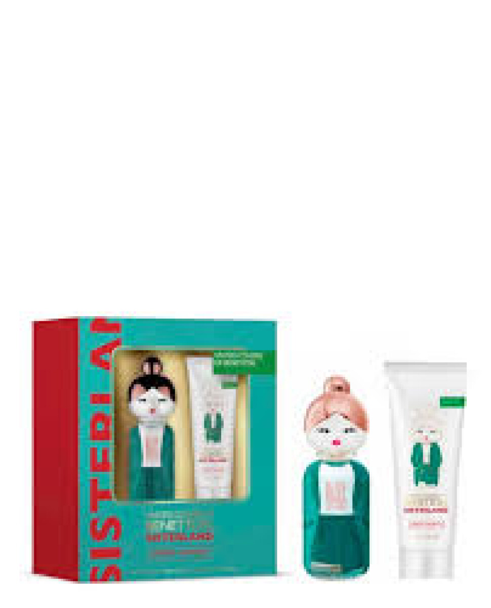 Benetton Sisterland Green Jasmine Set Para Dama Perfume EDT 80ML + Body Lotion 75ML 