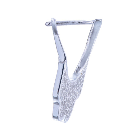 Par de caravanas de plata 925 con circonias. Par de caravanas de plata 925 con circonias.