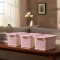 Set x3 Caja simil ratán 2,5 Lts ROSADO