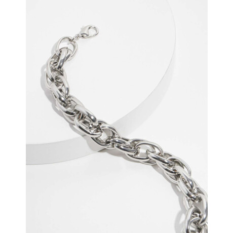 Pulseras Flexibles Metal Plateado Rodio