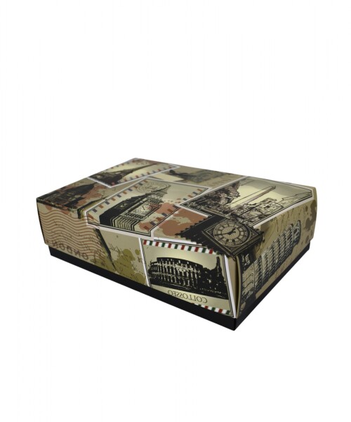 Caja fantasia laminada Caja Ciudades - 20x30x9 cm