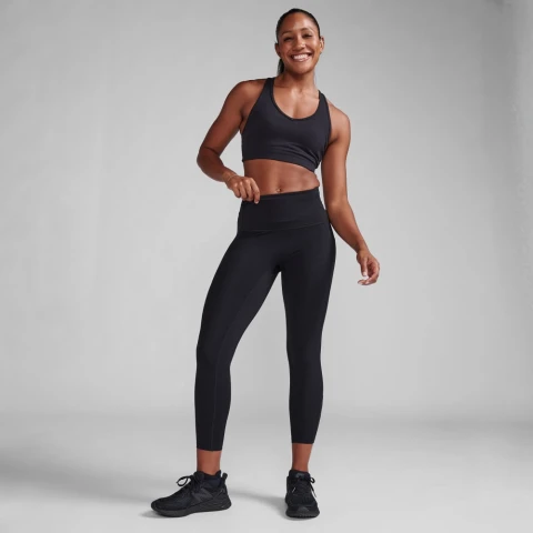 Form Stash Hi-Rise Compression 7/8 Tights - Mujer Black/black