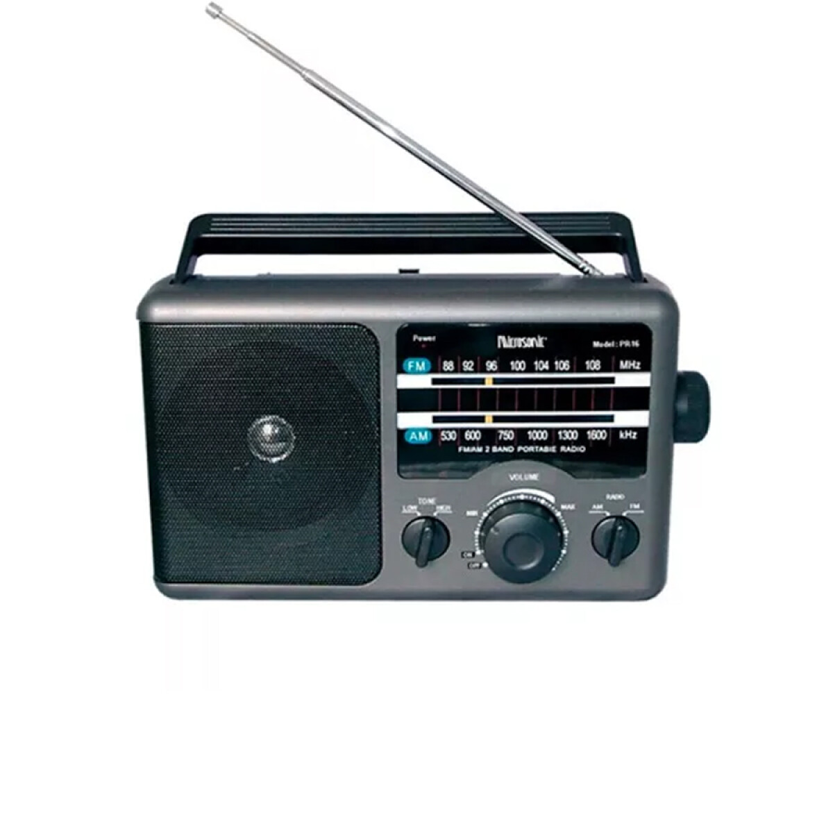 Radio De Mesa Portatil Microsonic Am Y Fm 220v 4 Pilas - 001 