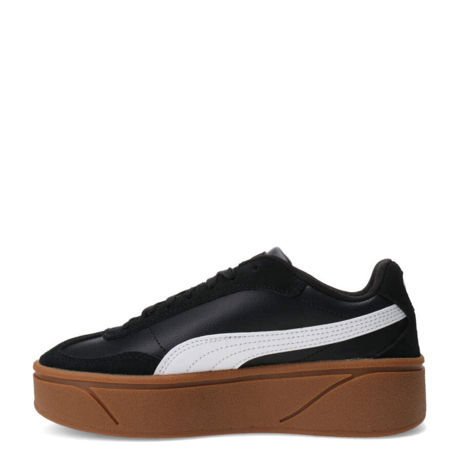 Championes de Mujer Puma Club II Era Plataforma Negro - Blanco