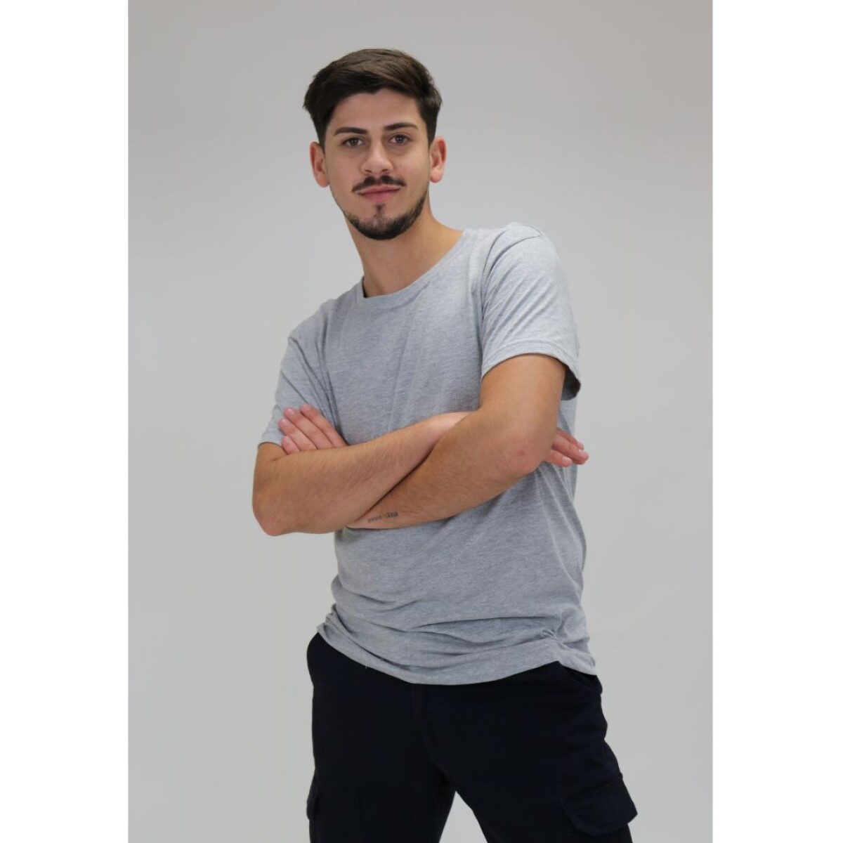 Camiseta Clásica / Básica - Gris melange 