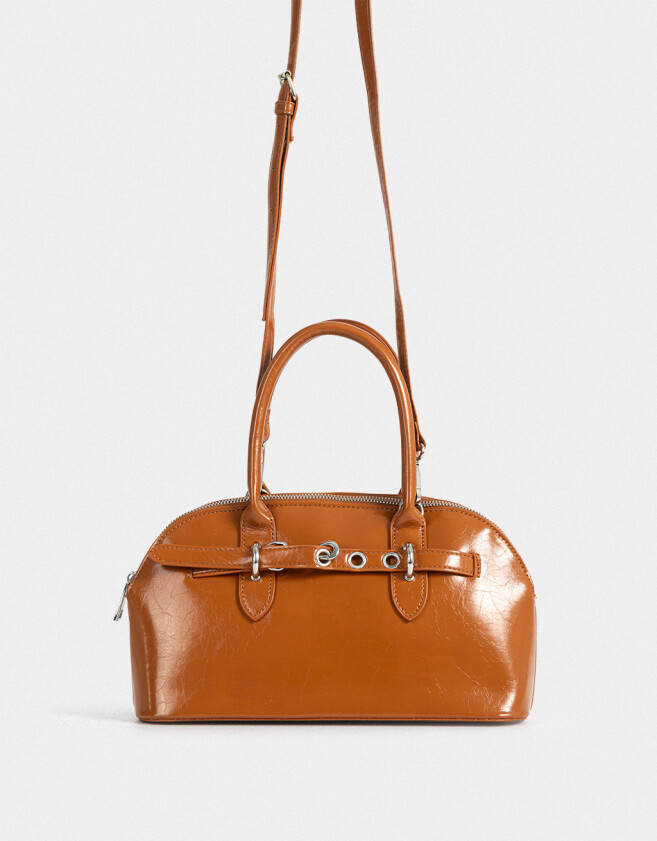 Bowling Tendencia Cartera Bowling Con Arandelas - Marron Camel