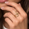 Anillo Nita de Oro Amarillo 18k con Brillantes Anillo Nita de Oro Amarillo 18k con Brillantes